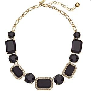 kate spade “Jackpot Jewels" black collar necklace